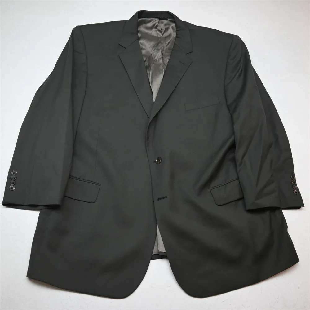 Jos A Bank 50S 44x29 Olive Green 100% Wool Gordon Mens Jacket Pants Suit